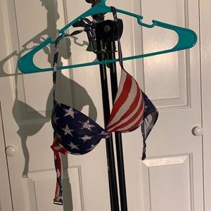 American flag bikini top